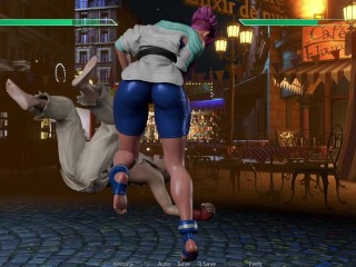 ANAL CREAMPIE FUCKING HOT FAT FRENCH DANCER IN FRENCH - Manon - Street Brawlers Adult Playground