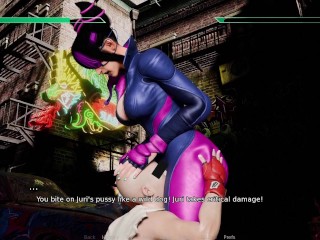 ROUGH FUCKING CRAZY KOREAN BITCH AT A HOTEL - Juri - Street Brawlers Adult Playground