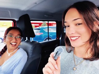 Two hot kiwi girls masturbating in a SUV FT Cheekymz