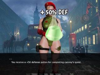 CREAMPIE FUCKING CAMMY PHAT BRITISH ASS - Cammy - Street Brawlers Adult Playground