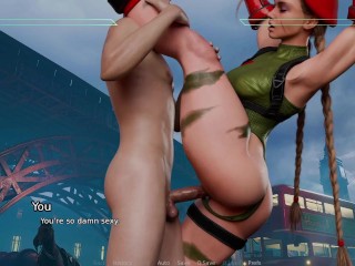 CREAMPIE FUCKING CAMMY PHAT BRITISH ASS - Cammy - Street Brawlers Adult Playground