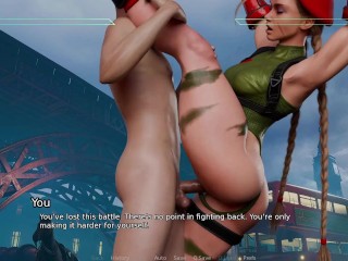 CREAMPIE FUCKING CAMMY PHAT BRITISH ASS - Cammy - Street Brawlers Adult Playground