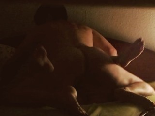 Fucking my horny wife in bed under the blanket