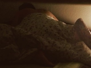 Fucking my horny wife in bed under the blanket