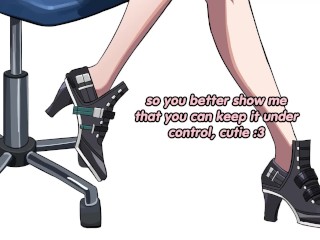 Yanagi wants to see if her shoes are enough to make you cum early(soft femdom, shoe fetish, feet)