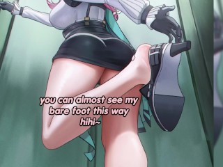 Yanagi wants to see if her shoes are enough to make you cum early(soft femdom, shoe fetish, feet)