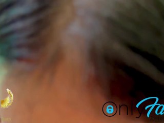 I suck my cameraman's cock and fuck my throat until I cum in my mouth