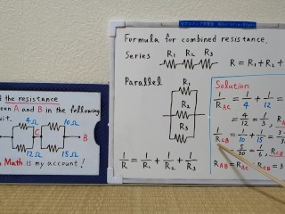 Find the resistance between A and B in the following circuit.720p[JapanMath](lesbian)