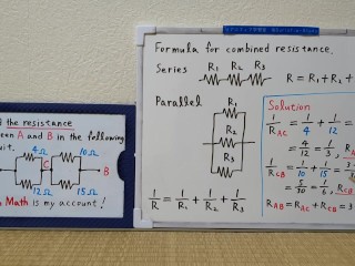 Find the resistance between A and B in the following circuit.720p[JapanMath](lesbian)