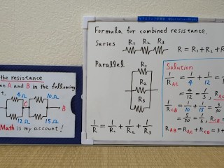 Find the resistance between A and B in the following circuit.720p[JapanMath](lesbian)