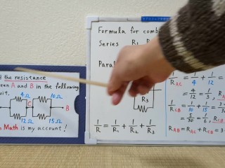 Find the resistance between A and B in the following circuit.720p[JapanMath](lesbian)