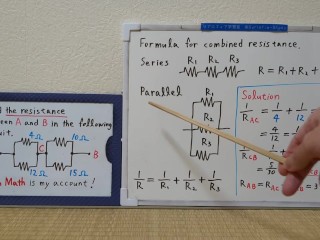 Find the resistance between A and B in the following circuit.720p[JapanMath](lesbian)