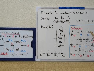 Find the resistance between A and B in the following circuit.720p[JapanMath](lesbian)