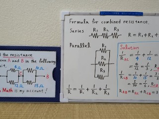 Find the resistance between A and B in the following circuit.720p[JapanMath](lesbian)