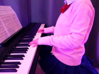 Momo Ayase Has Sex With Okarun While Playing Dan Da Dan OP ｢Otonoke｣ | Anime Piano Girl (Episode 4)