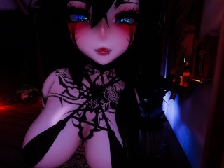 Hot catgirl takes care of you for tonight 🖤 - Face Tracking