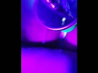 Milfy ZoomedIn - ZoomedIn cum dripping neon fuck machine.