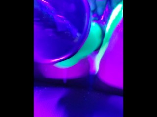 Milfy ZoomedIn - ZoomedIn cum dripping neon fuck machine.