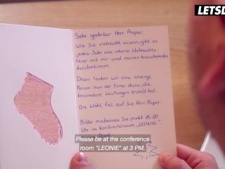 German Women Celebrate Christmas by Fucking Boss - LETSDOEIT