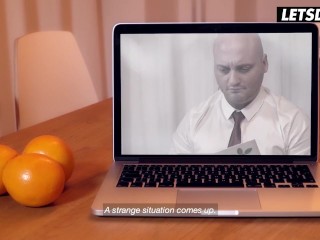 Christmas Office Orgy With Sexy Secretaries - LETSDOEIT