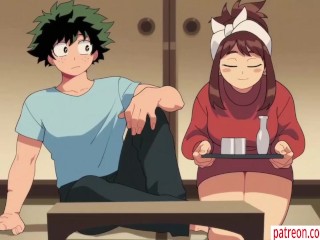 Uraraka x Deku my hero academia hentai story