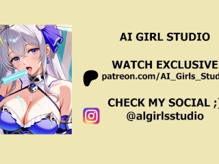 Rem from Re_zero fully serves his master hentai animation