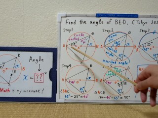 Find the angle of BED.[JapanMath](lesbian) 720p