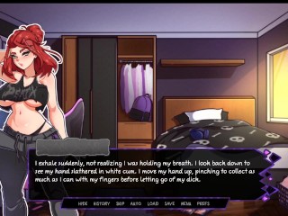 Futariuum's Gate FUTANARI Hentai Game Ep.1 half succubus faping to milf redhead futa cock !