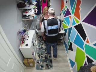 Posh woman thinks she can shoplift!