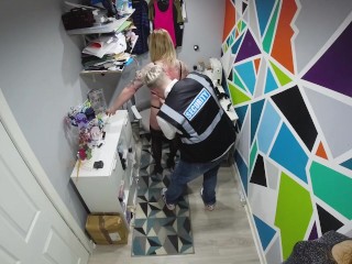 Posh woman thinks she can shoplift!