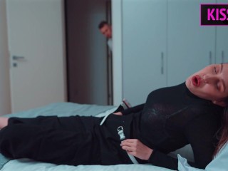 Please, dont cum inside step mom! Step son came to step mother's while step father at the shower