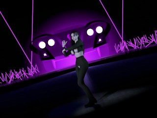 3D cute Asian stripper stripe for you