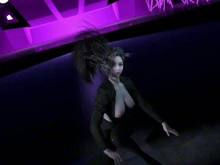 3D cute Asian stripper stripe for you