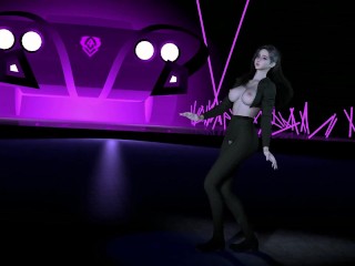 3D cute Asian stripper stripe for you