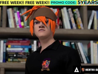 HENTAI SEX SCHOOL - Horny Stacked Principal MILF Gets Fucked Doggystyle In Front Of The Class