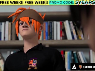 HENTAI SEX SCHOOL - Horny Stacked Principal MILF Gets Fucked Doggystyle In Front Of The Class