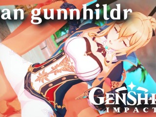 JEAN GUNNHILDR GENSHIN IMPACT GIVES YOU THE BEST TIME OF YOUR LIFE - HENTAI [DELUXE] FREE