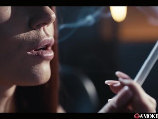 Hot Teen Leya Desantis In Steamy Smoking Sex - Cock Dripping Cum In Smoke Cigarette Blowjob