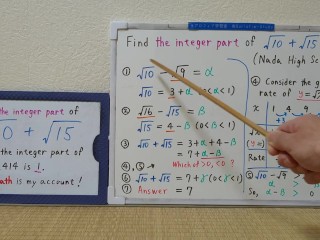 Find the integer part of sqrt10+sqrt15.[JapanMath](lesbian)