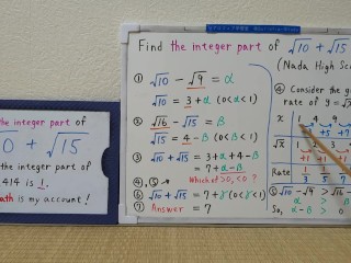 Find the integer part of sqrt10+sqrt15.[JapanMath](lesbian)