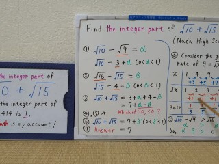 Find the integer part of sqrt10+sqrt15.[JapanMath](lesbian)