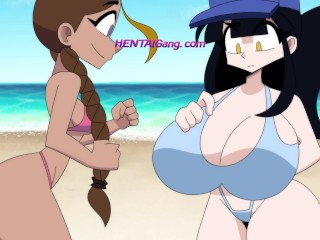 The Nude Beach ◆ Cartoon Porn