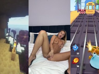 Subway surfers (minecraft) solo masturabation