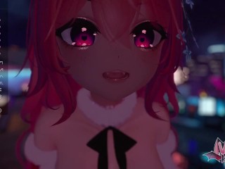 Puppy slut masturbates in VR to spread holiday cheer