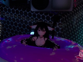 Puppy slut masturbates in VR to spread holiday cheer