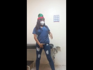real nurse!! real christmas!! real seduction. nurse makes hot video for boyfriend