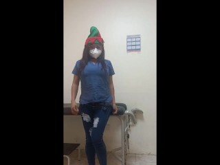 real nurse!! real christmas!! real seduction. nurse makes hot video for boyfriend