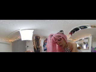 THIS HOT PINK HAIR CRAZY GIRL 360 NIGHT - BEST VR EXPERIENCE