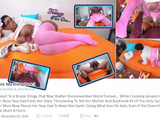 4K UHD New Reality Story! Stepdad Stole My Diary, Pressuring For Rough Hardcore Doggystyle Black Sex