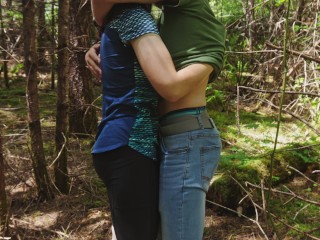 He Fucked Me on our Forest Hike! Beautiful Outdoor Sex